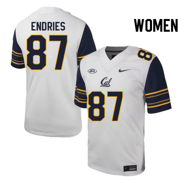 Women #87 Jack Endries California Golden Bears ACC Conference College Football Jerseys Stitched Sale